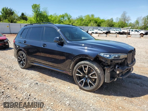 2022 BMW X7 xDrive40i z VIN 5UXCW2C02N9N07423, wystawiony jako Copart lot #51955365 z przebiegiem 60 268 mil mil oraz Szkoda całkowita • Salvage title. Historia ofert i sprzedaży dostępna na DreamBid. Obrazek 4.