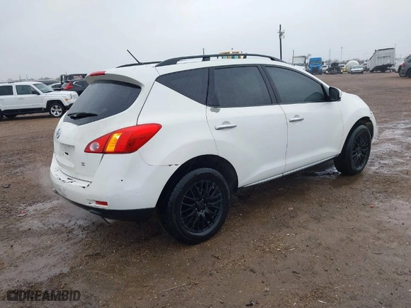 2009 Nissan Murano S with VIN JN8AZ18U69W102733, listed as a IAAI auction lot 41315812 with 211,483 mi miles. Bid and sale history available at carsss.com. Image 4.