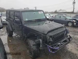 2018 Jeep Wrangler JK Unlimited Sport S with VIN 1C4BJWDG4JL850407, listed as a Copart auction lot 81468644 with 82,511 mi miles and Salvage Title. Bid and sale history available at carsss.com. Image 4.