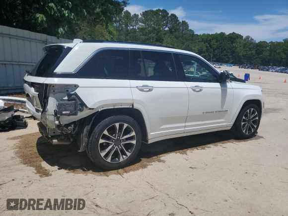 2022 Jeep Grand Cherokee Overland с VIN 1C4RJHDG0N8540256, выставлен на аукционе Copart как лот 57701365 с пробегом 61 045 миль миль и Чистый • Clean title. История ставок и продаж доступна на DreamBid. Изображение 3.