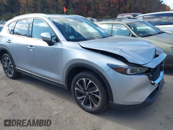 2023 Mazda CX-5 2.5 S Premium Package with VIN JM3KFBDM6P0158294, listed as a IAAI auction lot 40662093 with 15,841 mi miles. Bid and sale history available at carsss.com. Image 1.