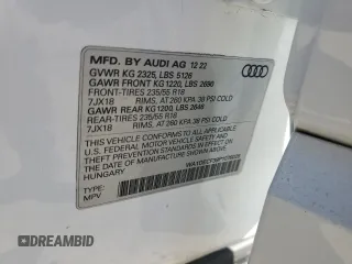 2023 Audi Q3 S line Premium z VIN WA1DECF39P1076028, wystawiony jako Copart lot #46355825 z przebiegiem 45 568 mil mil oraz Tytuł czysty. Historia ofert i sprzedaży dostępna na DreamBid. Obrazek 12.