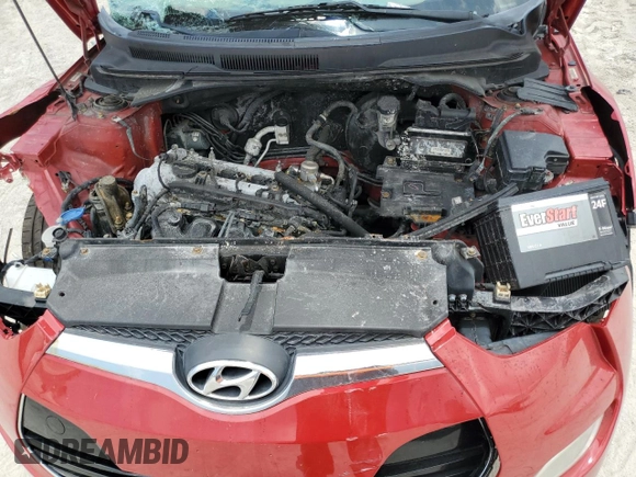 2013 Hyundai Veloster w/Gray Int с VIN KMHTC6AD1DU085546, выставлен на аукционе Copart как лот 58467755 с пробегом 130 932 миль миль и Списание • Salvage title. История ставок и продаж доступна на DreamBid. Изображение 11.