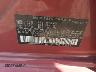 2017 Subaru Impreza Premium with VIN 4S3GKAD66H3619998, listed as a Copart auction lot 55403315 with 182,099 mi miles and Salvage title. Bid and sale history available at DreamBid. Image 13.