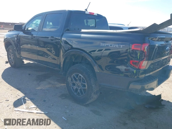 2024 Ford Ranger XLT with VIN 1FTER4GH3RLE19969, listed as a IAAI auction lot 41466045 with 20,343 mi miles. Bid and sale history available at carsss.com. Image 3.