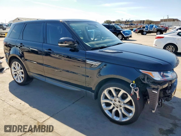 2016 Land Rover Range Rover Sport V6 HSE with VIN SALWR2VFXGA648869, listed as a Copart auction lot 46712055 with 74,714 mi miles and Clean Title. Bid and sale history available at carsss.com. Image 4.