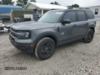 2024 Ford Bronco Sport Big Bend с VIN 3FMCR9B61RRE88926, выставлен на аукционе Copart как лот 58018185 с пробегом 14 991 миль миль и Списание • Salvage title. История ставок и продаж доступна на DreamBid. Изображение 1.