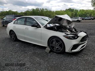 2022 Mercedes-Benz C 300 with VIN W1KAF4HB2NR050861, listed as a Copart auction lot 54904865 with Not provided miles and Salvage title. Bid and sale history available at DreamBid. Image 4.
