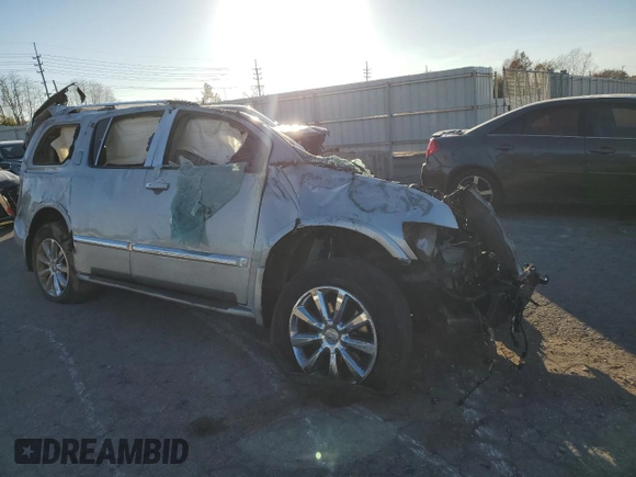 2008 Infiniti QX56 with VIN 5N3AA08C28N911836, listed as a Copart auction lot 46931544 with Not Provided miles and Non Repairable. Bid and sale history available at DreamBid. Image 4.