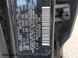 2014 Hyundai Accent SE with VIN KMHCU5AEXEU165364, listed as a Copart auction lot 46703125 with 73,312 mi miles and Salvage Title. Bid and sale history available at carsss.com. Image 14.