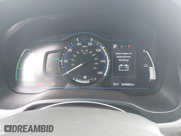2017 Hyundai Ioniq Blue with VIN KMHC65LC0HU046457, listed as a IAAI auction lot 42029616 with 224,660 mi miles and . Bid and sale history available at DreamBid. Image 7.