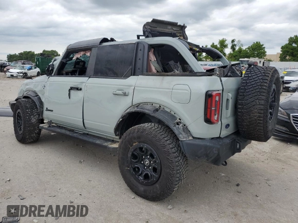 2023 Ford Bronco z VIN 1FMEE5DP1PLB38727, wystawiony jako Copart lot #62945695 z przebiegiem 25 342 mil mil oraz Szkoda całkowita • Salvage title. Historia ofert i sprzedaży dostępna na DreamBid. Obrazek 2.