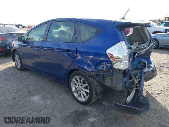 2014 Toyota Prius Two with VIN JTDZN3EU4EJ011025, listed as a IAAI auction lot 41837165 with 181,187 mi miles and . Bid and sale history available at DreamBid. Image 3.