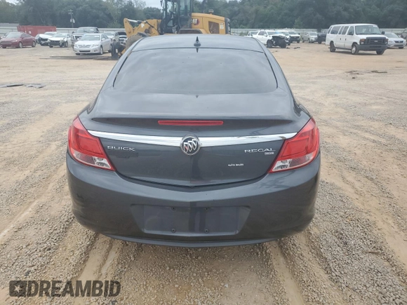 2011 Buick Regal CXL RL2 with VIN 2G4GP5EC8B9196834, listed as a Copart auction lot 74107594 with Not provided miles and Salvage title. Bid and sale history available at DreamBid. Image 6.