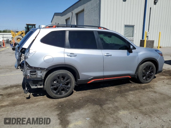 2021 Subaru Forester Special Sports with VIN JF2SKARC3MH530395, listed as a Copart auction lot 61103945 with 20,212 mi miles and Salvage title. Bid and sale history available at DreamBid. Image 3.