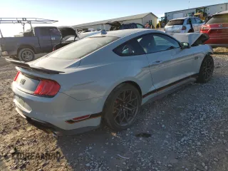 2021 Ford Mustang Mach 1 with VIN 1FA6P8R06M5551345, listed as a Copart auction lot 86491604 with 7,374 mi miles and Salvage Title. Bid and sale history available at carsss.com. Image 3.