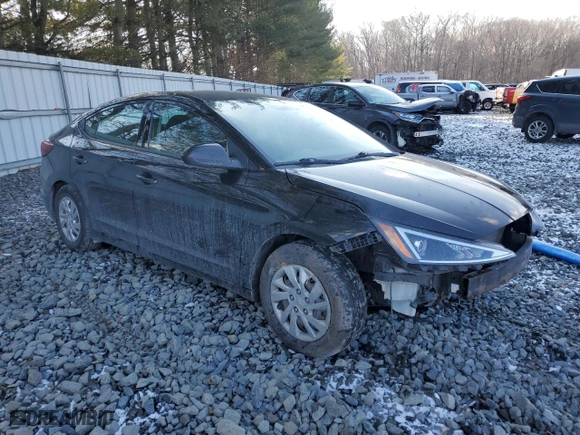 2019 Hyundai Elantra SE with VIN KMHD74LF4KU809108, listed as a Copart auction lot 89009265 with 52,350 mi miles and Salvage Title. Bid and sale history available at carsss.com. Image 4.