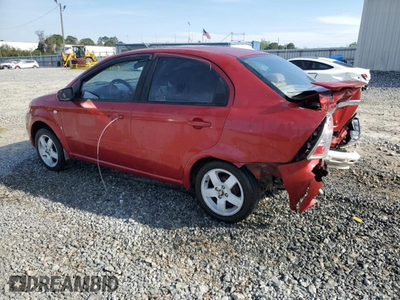 2007 Chevrolet Aveo LT z VIN KL1TG566X7B078034, wystawiony jako Copart lot #50467925 z przebiegiem Nie podano mil oraz Szkoda całkowita • Salvage title. Historia ofert i sprzedaży dostępna na DreamBid. Obrazek 2.