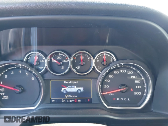 2020 Chevrolet Silverado 1500 LT with VIN 1GCRYDEK7LZ304671, listed as a IAAI auction lot 41460136 with 77,299 mi miles. Bid and sale history available at carsss.com. Image 7.