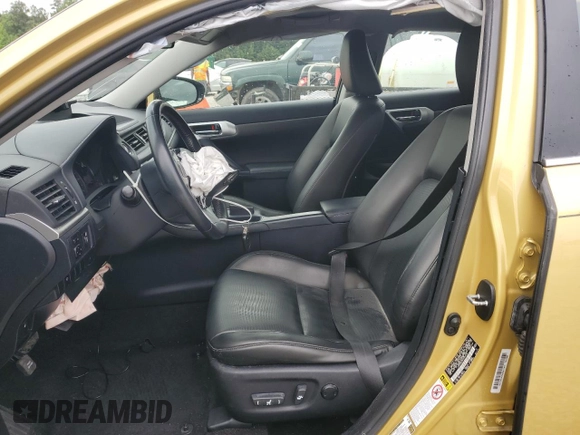 2012 Lexus CT 200h with VIN JTHKD5BH3C2054672, listed as a Copart auction lot 62001325 with 101,939 mi miles and Salvage title. Bid and sale history available at DreamBid. Image 7.