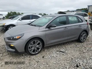 2020 Hyundai Elantra GT N Line with VIN KMHH55LC2LU146254, listed as a Copart auction lot 59565704 with 47,049 mi miles and Non Repairable. Bid and sale history available at carsss.com. Image 1.