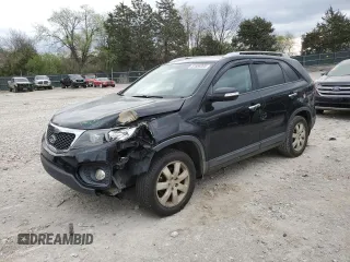 2013 Kia Sorento LX with VIN 5XYKT4A67DG406156, listed as a Copart auction lot 51666395 with 146,981 mi miles and Clean Title. Bid and sale history available at carsss.com. Image 1.