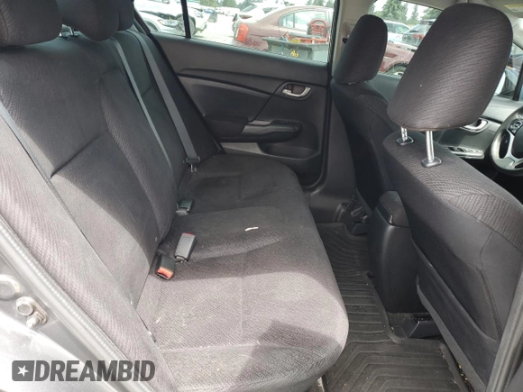 2013 Honda Civic LX with VIN 2HGFB2F55DH302308, listed as a Copart auction lot 60757165 with 70,204 mi miles and Salvage title. Bid and sale history available at DreamBid. Image 10.