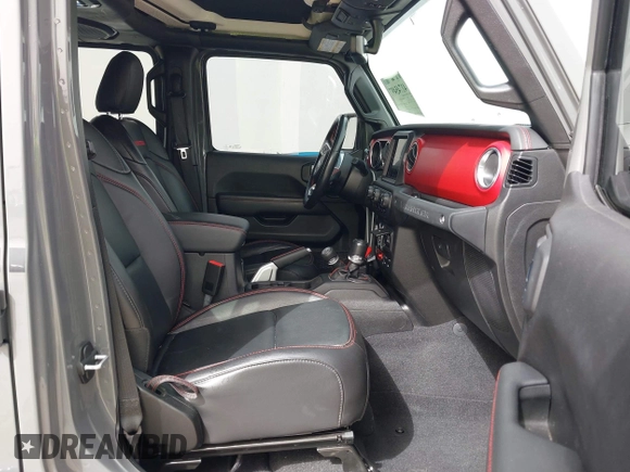 2020 Jeep Wrangler Unlimited Rubicon z VIN 1C4HJXFG2LW267154, wystawiony jako IAAI lot #41745497 z przebiegiem 28 692 mil mil oraz . Historia ofert i sprzedaży dostępna na DreamBid. Obrazek 5.