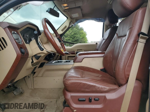 2013 Ford F-250 XL with VIN 1FT7W2BT0DEA61387, listed as a Copart auction lot 53798935 with 156,392 mi miles and Salvage title. Bid and sale history available at DreamBid. Image 7.