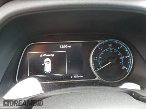 2018 Nissan LEAF S with VIN 1N4AZ1CP4JC311722, listed as a Copart auction lot 49008215 with 61,754 mi miles and Salvage Title. Bid and sale history available at DreamBid. Image 9.