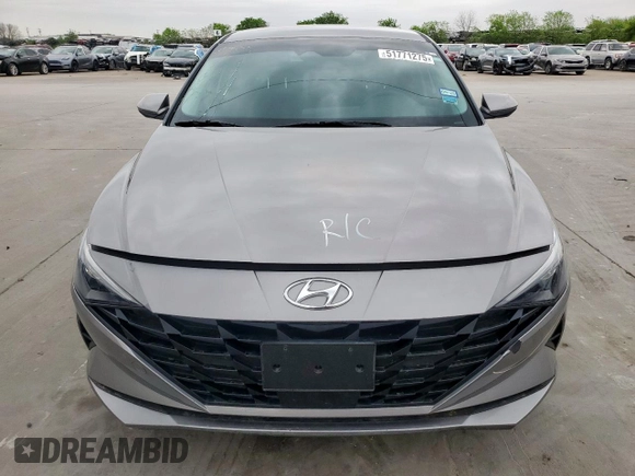 2023 Hyundai Elantra SEL with VIN KMHLS4AG6PU443567, listed as a Copart auction lot 51771275 with 50,007 mi miles and Salvage Title. Bid and sale history available at DreamBid. Image 5.