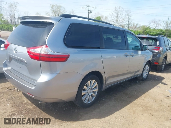 2017 Toyota Sienna LE with VIN 5TDJZ3DC2HS166433, listed as a IAAI auction lot 42084039 with 121,540 mi miles and . Bid and sale history available at DreamBid. Image 4.