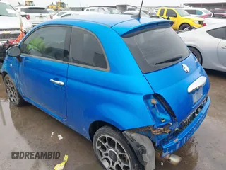 2018 FIAT 500 Pop with VIN 3C3CFFKH8JT465183, listed as a IAAI auction lot 41412115 with 87,260 mi miles. Bid and sale history available at carsss.com. Image 3.