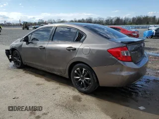 2012 Honda Civic EX with VIN 19XFB2F80CE053287, listed as a Copart auction lot 53332085 with 137,445 mi miles and Salvage Title. Bid and sale history available at DreamBid. Image 2.