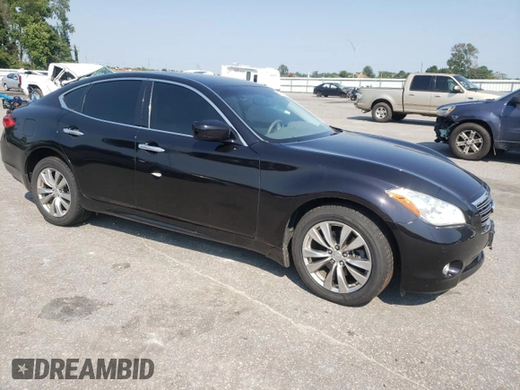 2012 Infiniti M37 with VIN JN1BY1AR2CM395741, listed as a Copart auction lot 69326254 with 126,300 mi miles and Salvage Title. Bid and sale history available at carsss.com. Image 4.