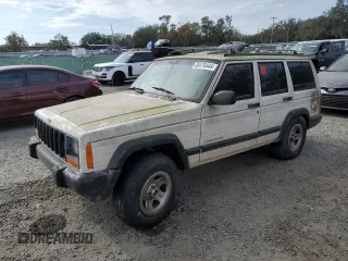 1998 Jeep Cherokee Sport with VIN 1J4FT68S8WL101900, listed as a Copart auction lot 86476444 with 0 mi miles and Salvage Title. Bid and sale history available at carsss.com. Image 1.
