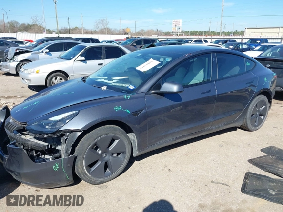 2022 Tesla Model 3 with VIN 5YJ3E1EAXNF326354, listed as a IAAI auction lot 41651872 with 27,922 mi miles and . Bid and sale history available at DreamBid. Image 20.