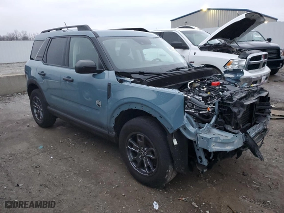 2022 Ford Bronco Sport Big Bend with VIN 3FMCR9B62NRD34588, listed as a Copart auction lot 45000125 with 42,000 mi miles and Salvage Title. Bid and sale history available at carsss.com. Image 4.