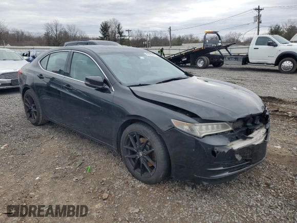 2015 Acura TLX with VIN 19UUB1F3XFA007514, listed as a Copart auction lot 47815015 with 187,197 mi miles and Salvage Title. Bid and sale history available at carsss.com. Image 4.