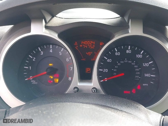 2012 Nissan Juke SV with VIN JN8AF5MVXCT120188, listed as a IAAI auction lot 41820302 with 140,024 mi miles. Bid and sale history available at carsss.com. Image 7.