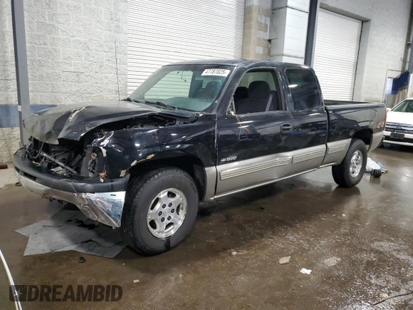 2000 Chevrolet Silverado 1500 LT with VIN 1GCEK19T7YE229468, listed as a Copart auction lot 47787025 with 118,758 mi miles and Salvage Title. Bid and sale history available at DreamBid. Image 1.