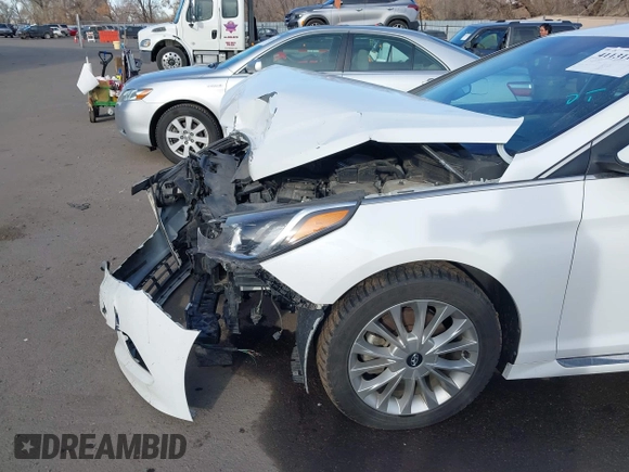 2015 Hyundai Sonata 2.4L Sport with VIN 5NPE34AF3FH035408, listed as a IAAI auction lot 41131154 with 107,308 mi miles. Bid and sale history available at carsss.com. Image 6.
