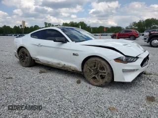 2022 Ford Mustang GT with VIN 1FA6P8CF3N5141701, listed as a Copart auction lot 58627475 with 45,348 mi miles and Salvage title. Bid and sale history available at DreamBid. Image 4.