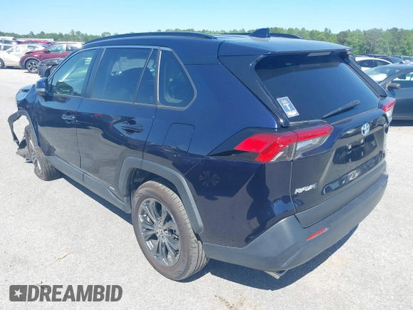 2023 Toyota RAV4 Hybrid XLE Premium with VIN JTMB6RFV4PD098886, listed as a IAAI auction lot 42112706 with 47,743 mi miles and . Bid and sale history available at DreamBid. Image 3.