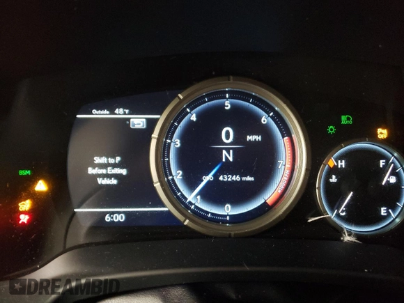 2020 Lexus RX 350 F Sport Performance with VIN 2T2YZMDA5LC257762, listed as a Copart auction lot 52093915 with 43,246 mi miles and Salvage title. Bid and sale history available at DreamBid. Image 9.