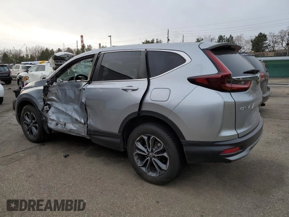 2020 Honda CR-V EX with VIN 7FARW2H59LE016354, listed as a Copart auction lot 49853205 with 53,100 mi miles and Salvage Title. Bid and sale history available at carsss.com. Image 2.