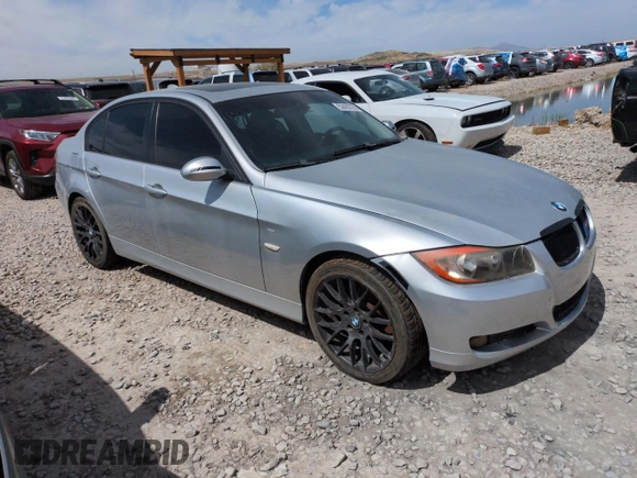 2007 BMW 3 Series 328xi with VIN WBAVC73507KP34341, listed as a Copart auction lot 52455725 with Not provided miles and Salvage title. Bid and sale history available at DreamBid. Image 4.