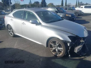 2010 Lexus IS 250 with VIN JTHBF5C28A5116695, listed as a IAAI auction lot 41273411 with 133,608 mi miles. Bid and sale history available at carsss.com. Image 1.