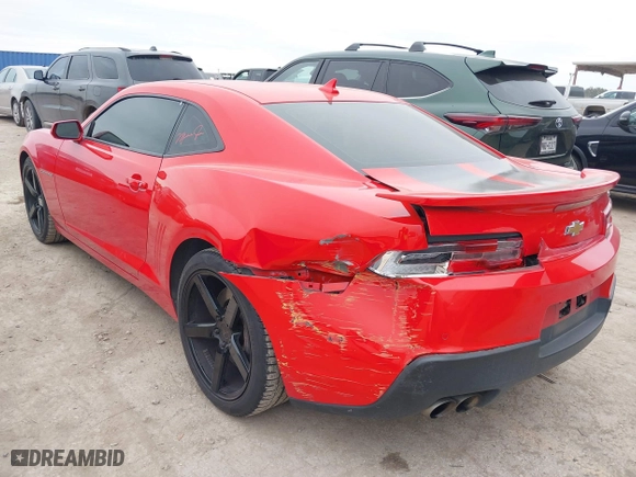 2015 Chevrolet Camaro SS with VIN 2G1FJ1EW6F9297521, listed as a IAAI auction lot 41321710 with 27,830 mi miles. Bid and sale history available at carsss.com. Image 3.