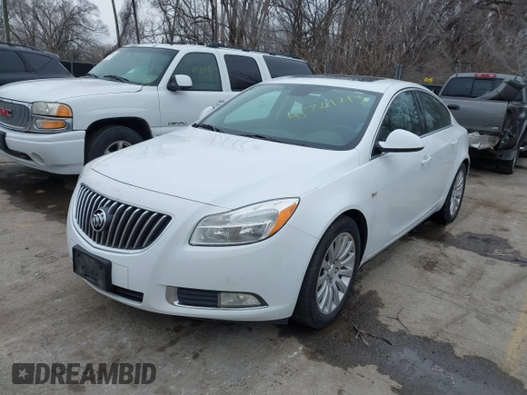 2011 Buick Regal CXL RL4 with VIN W04GS5EC2B1003708, listed as a IAAI auction lot 41724213 with 204,680 mi miles and . Bid and sale history available at DreamBid. Image 2.